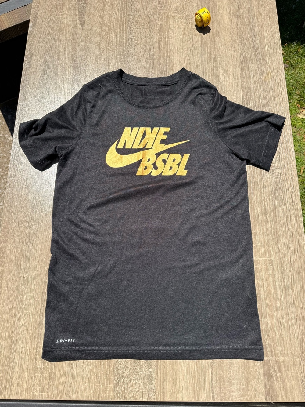 Nike Dri-FIT Black Short-Sleeve Baseball Logo Tee